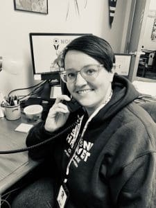 Eva Wingren on the phone