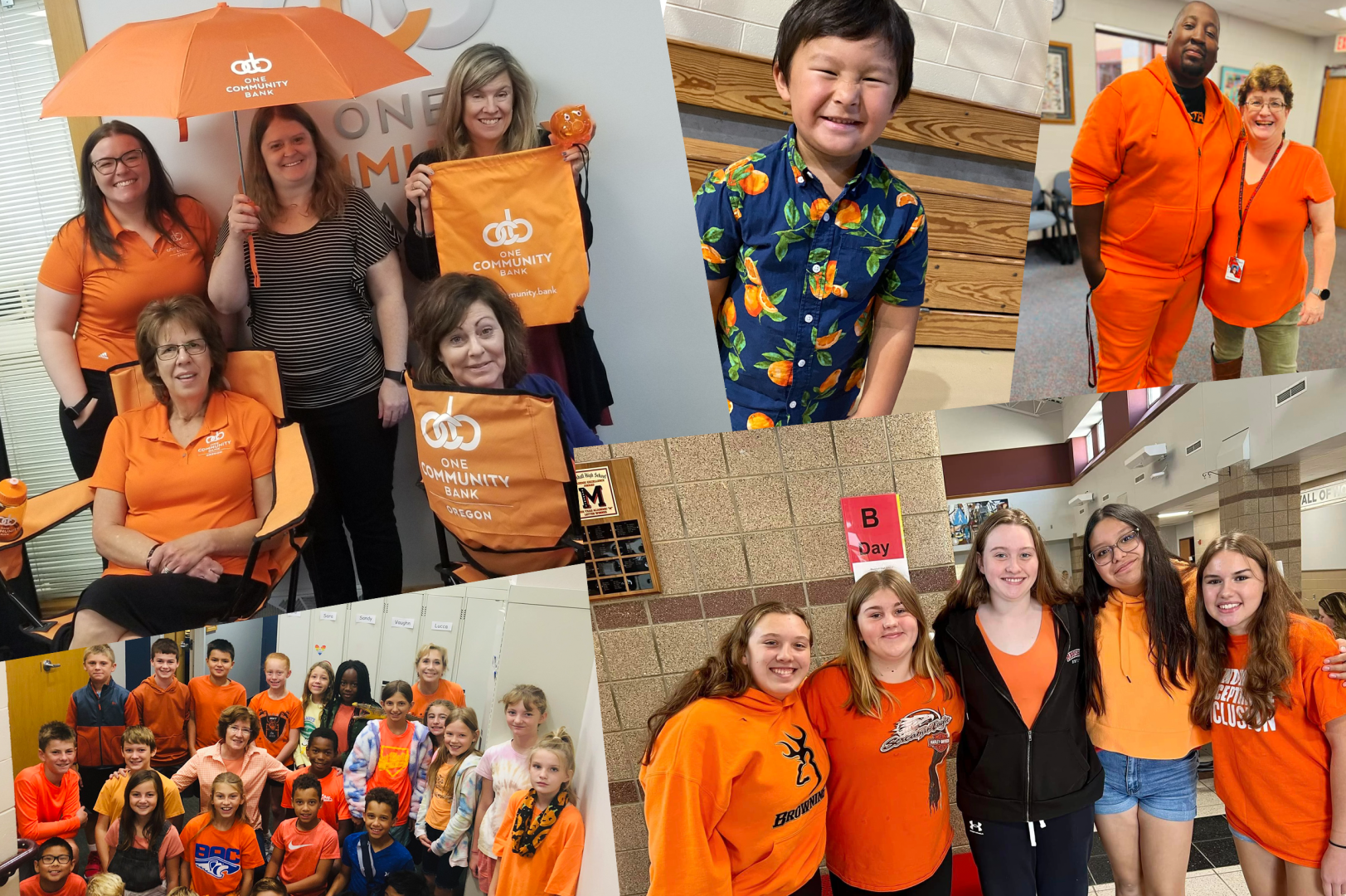 Montage of Go Orange pictures from 2022