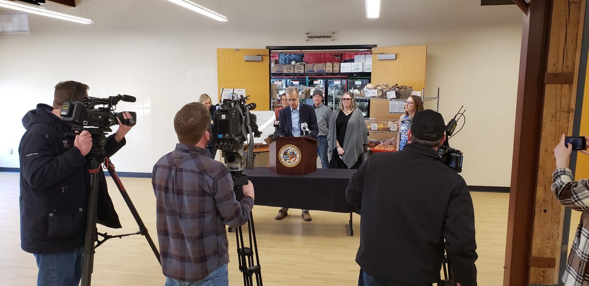 Dane County Executive Joe Parisi press event