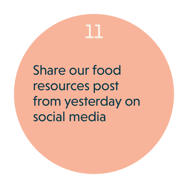Share our food resources social media post from yesterday.