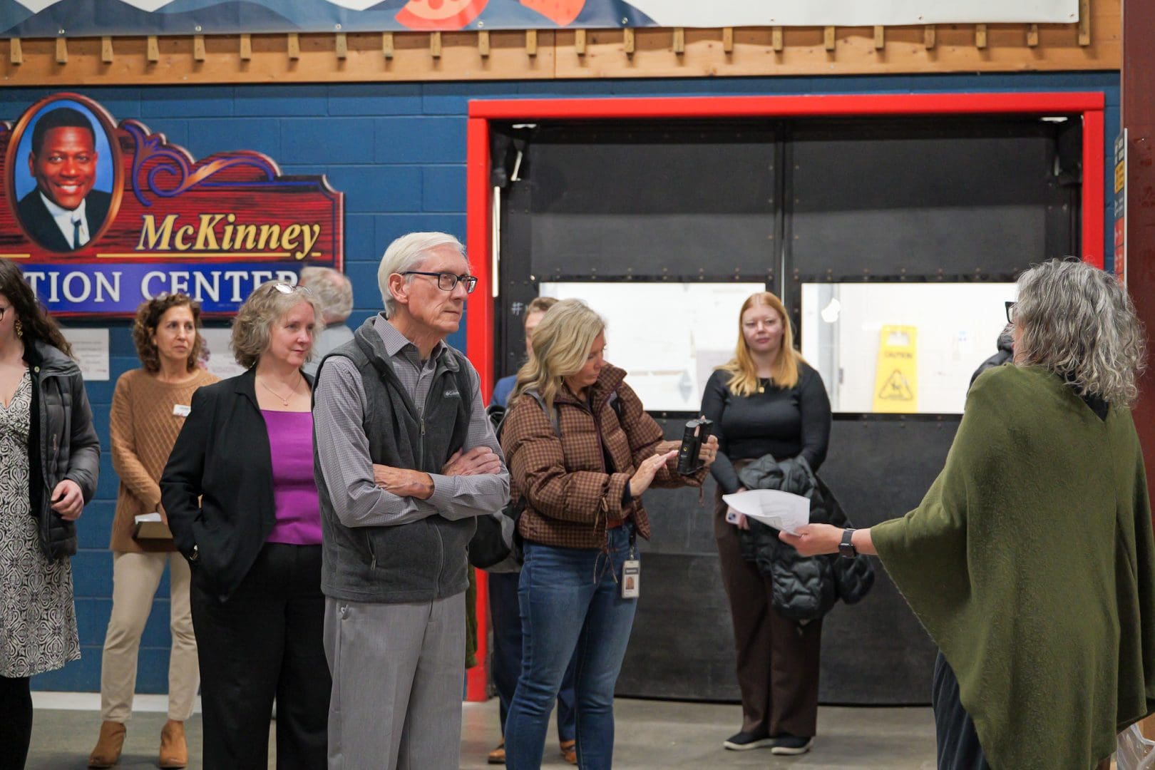 Governor evers and mayor rhodes conway visit second harvest foodbank